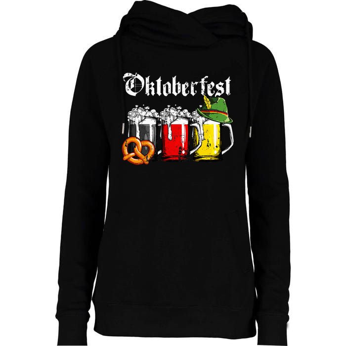 Oktoberfest Beer German Flag Funny Drinking Mug Womens Funnel Neck Pullover Hood