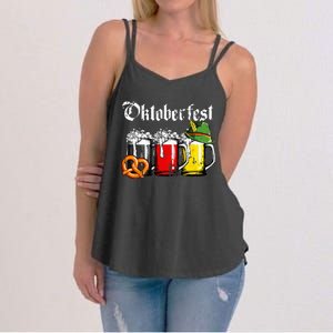 Oktoberfest Beer German Flag Funny Drinking Mug Women's Strappy Tank