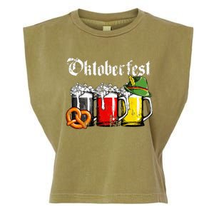 Oktoberfest Beer German Flag Funny Drinking Mug Garment-Dyed Women's Muscle Tee