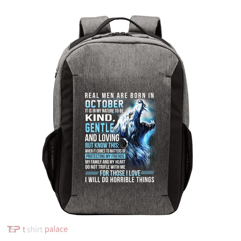 October Birthday Gift Vector Backpack