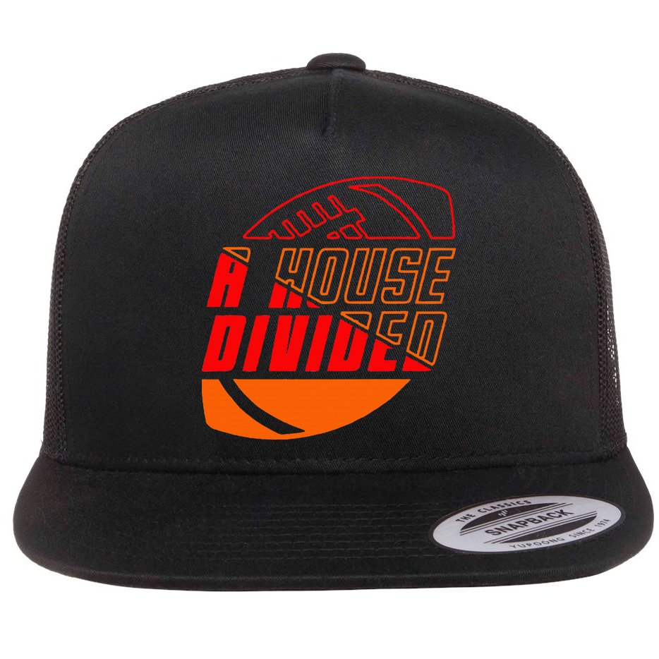 Oklahoma Bedlam House Divided Flat Bill Trucker Hat