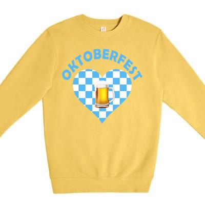 Oktoberfest Beer Heart Premium Crewneck Sweatshirt