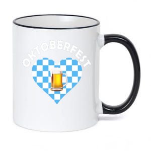 Oktoberfest Beer Heart 11oz Black Color Changing Mug