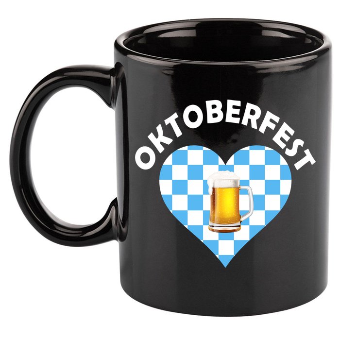 Oktoberfest Beer Heart 11oz C Handle Ceramic Mug