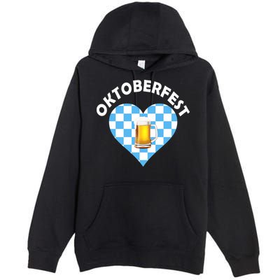 Oktoberfest Beer Heart Premium Pullover Hoodie