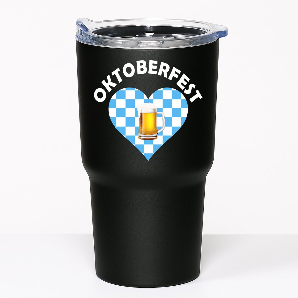 Oktoberfest Beer Heart Tumbler