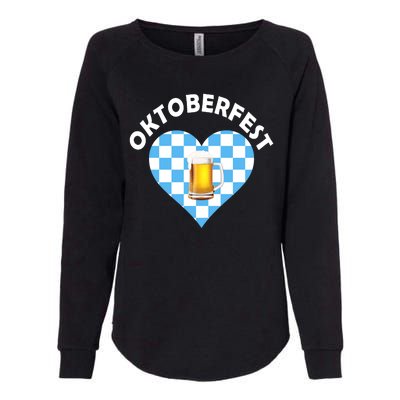 Oktoberfest Beer Heart Womens California Wash Sweatshirt