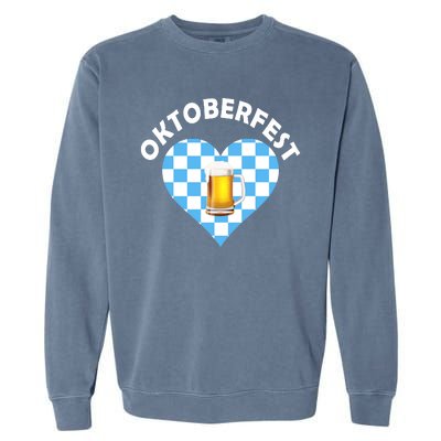 Oktoberfest Beer Heart Garment-Dyed Sweatshirt