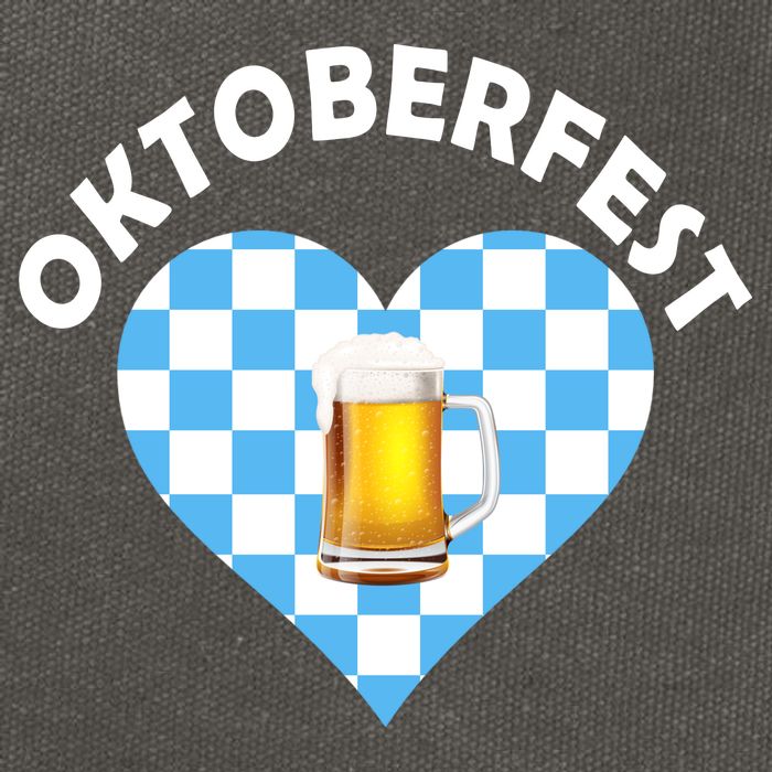 Oktoberfest Beer Heart Cotton Canvas Backpack