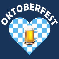 Oktoberfest Beer Heart 7 Panel Mesh Trucker Snapback Hat
