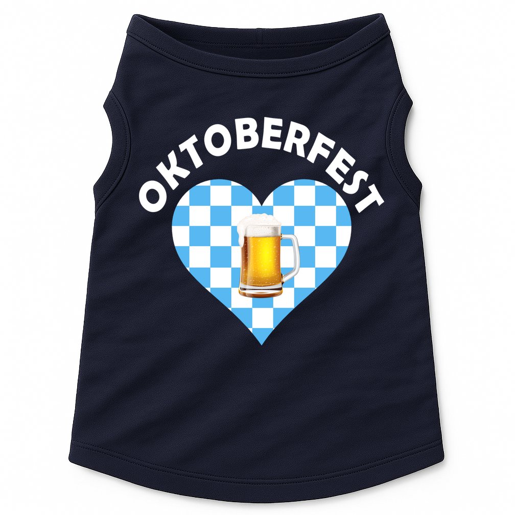 Oktoberfest Beer Heart Doggie Tank