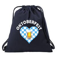 Oktoberfest Beer Heart Drawstring Bag