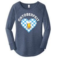 Oktoberfest Beer Heart Women's Perfect Tri Tunic Long Sleeve Shirt