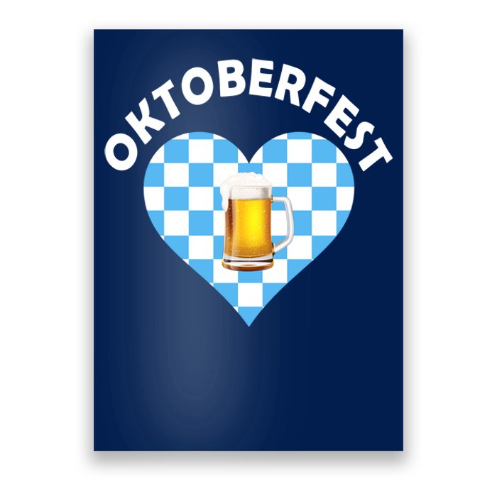 Oktoberfest Beer Heart Poster