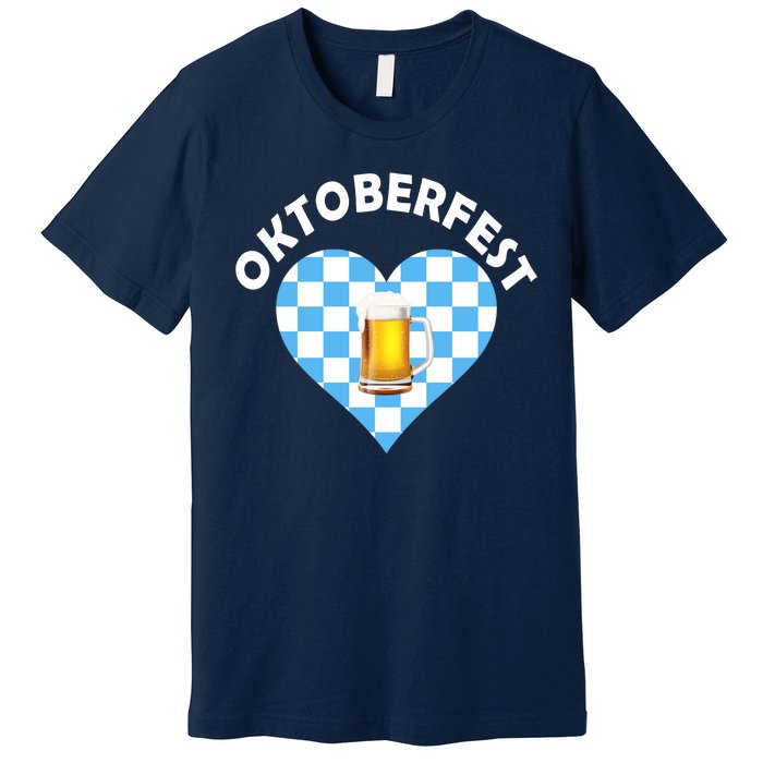 Oktoberfest Beer Heart Premium T-Shirt