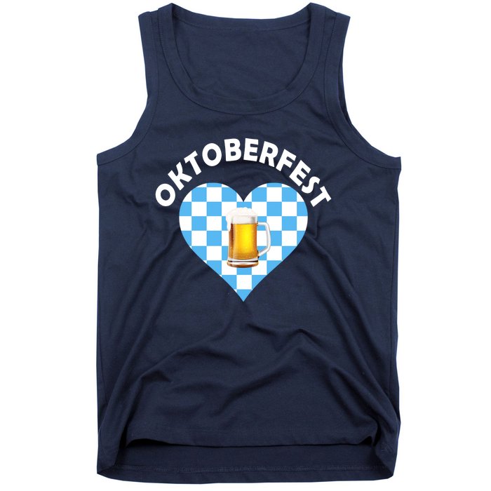 Oktoberfest Beer Heart Tank Top