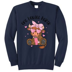 One Boujee Heifer Highland Cow Valentine Tall Sweatshirt