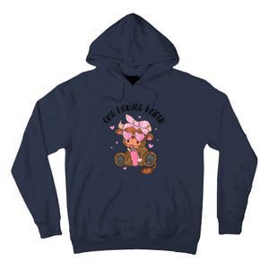 One Boujee Heifer Highland Cow Valentine Tall Hoodie