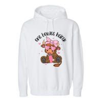 One Boujee Heifer Highland Cow Valentine Garment-Dyed Fleece Hoodie