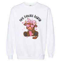 One Boujee Heifer Highland Cow Valentine Garment-Dyed Sweatshirt