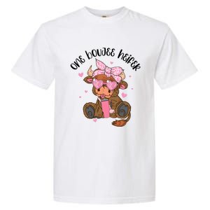 One Boujee Heifer Highland Cow Valentine Garment-Dyed Heavyweight T-Shirt