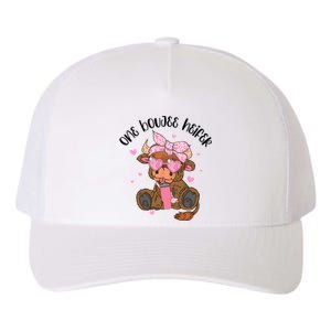 One Boujee Heifer Highland Cow Valentine Yupoong Adult 5-Panel Trucker Hat