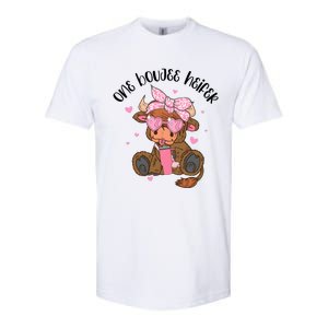 One Boujee Heifer Highland Cow Valentine Softstyle CVC T-Shirt