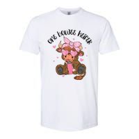 One Boujee Heifer Highland Cow Valentine Softstyle CVC T-Shirt