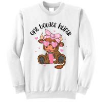 One Boujee Heifer Highland Cow Valentine Sweatshirt