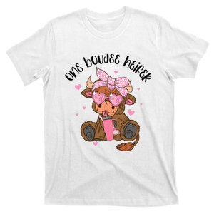 One Boujee Heifer Highland Cow Valentine T-Shirt