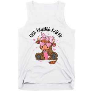 One Boujee Heifer Highland Cow Valentine Tank Top