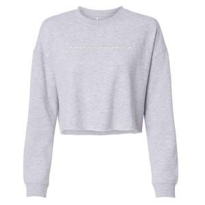 Ok But Have You Tried Therapy Cropped Pullover Crew