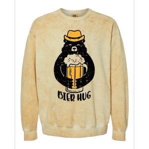 Oktoberfest Bier Hug Bear Cute German Costume Colorblast Crewneck Sweatshirt