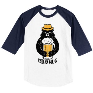 Oktoberfest Bier Hug Bear Cute German Costume Baseball Sleeve Shirt