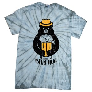 Oktoberfest Bier Hug Bear Cute German Costume Tie-Dye T-Shirt