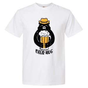 Oktoberfest Bier Hug Bear Cute German Costume Garment-Dyed Heavyweight T-Shirt