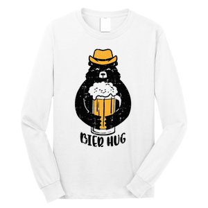 Oktoberfest Bier Hug Bear Cute German Costume Long Sleeve Shirt