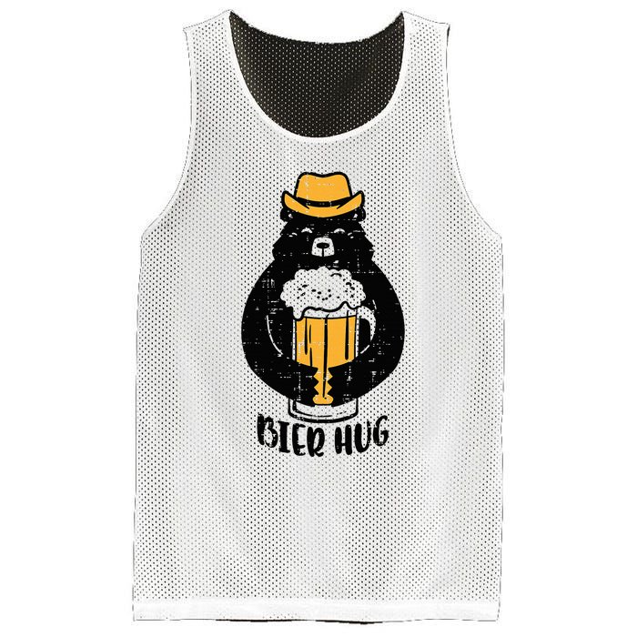 Oktoberfest Bier Hug Bear Cute German Costume Mesh Reversible Basketball Jersey Tank