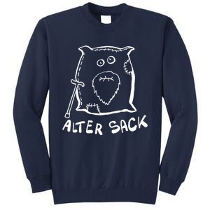 Old Bag Humor Joke Cheeky Tall Sweatshirt