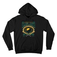 Oakland Baseball Home Plate & Bat Script Fan Hoodie