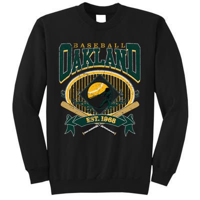 Oakland Baseball Home Plate & Bat Script Fan Sweatshirt