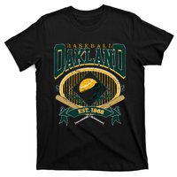 Oakland Baseball Home Plate & Bat Script Fan T-Shirt