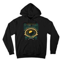 Oakland Baseball Home Plate & Bat Script Fan Tall Hoodie