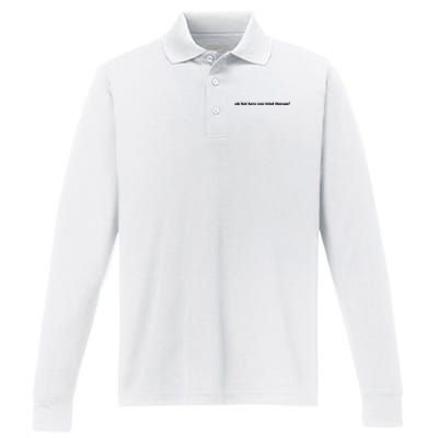 Ok But Have You Tried Therapy Performance Long Sleeve Polo