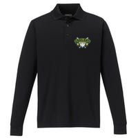 Oakland Baseball Home Plate & Bat Script Gameday Fan Performance Long Sleeve Polo