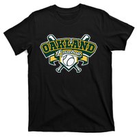 Oakland Baseball Home Plate & Bat Script Gameday Fan T-Shirt