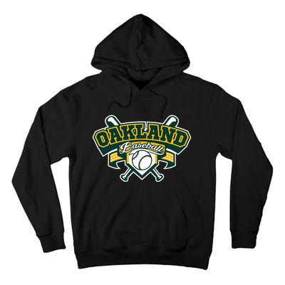 Oakland Baseball Home Plate & Bat Script Gameday Fan Tall Hoodie