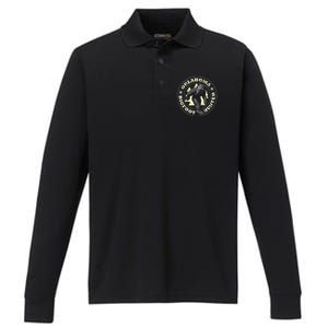 Oklahoma Bigfoot Hunter Believe State Pride Performance Long Sleeve Polo