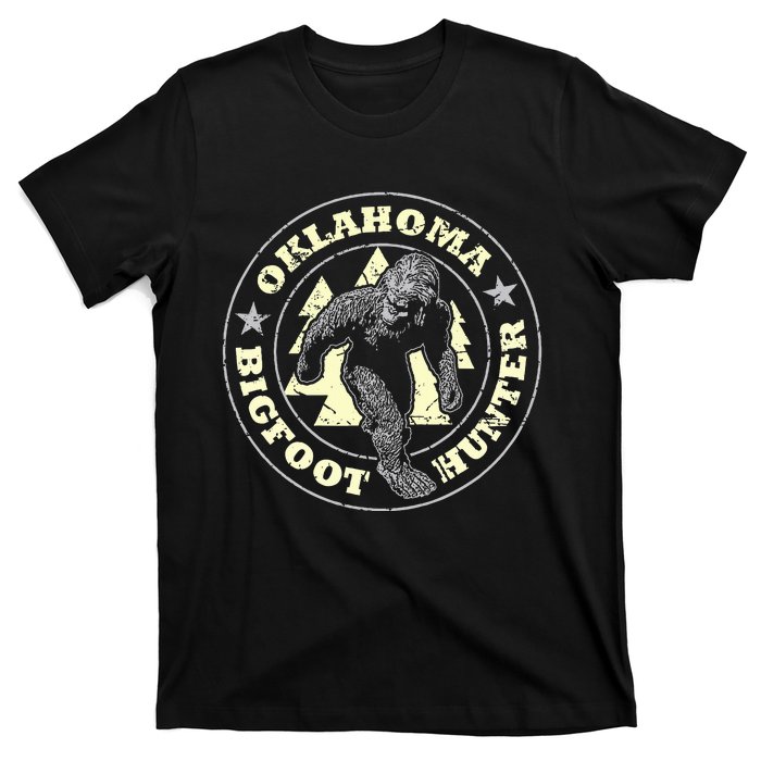 Oklahoma Bigfoot Hunter Believe State Pride T-Shirt