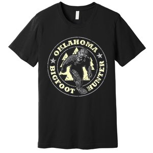 Oklahoma Bigfoot Hunter Believe State Pride Premium T-Shirt